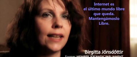 Mantengamos internet libre - Birgitta Jónsdóttir Mantengamos internet libre - Birgitta Jónsdóttir
