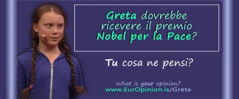 Premio Nobel per la pace per Greta? Premio Nobel per la pace per Greta?