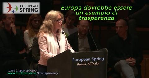 Dovrebbe l'Europa essere più trasparente?