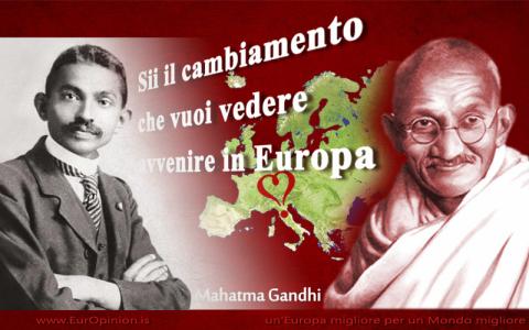 SII il cambio che vuoi vedere in Europa! SII il cambio che vuoi vedere in Europa!