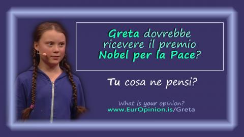 Premio Nobel per la pace per Greta? Premio Nobel per la pace per Greta?